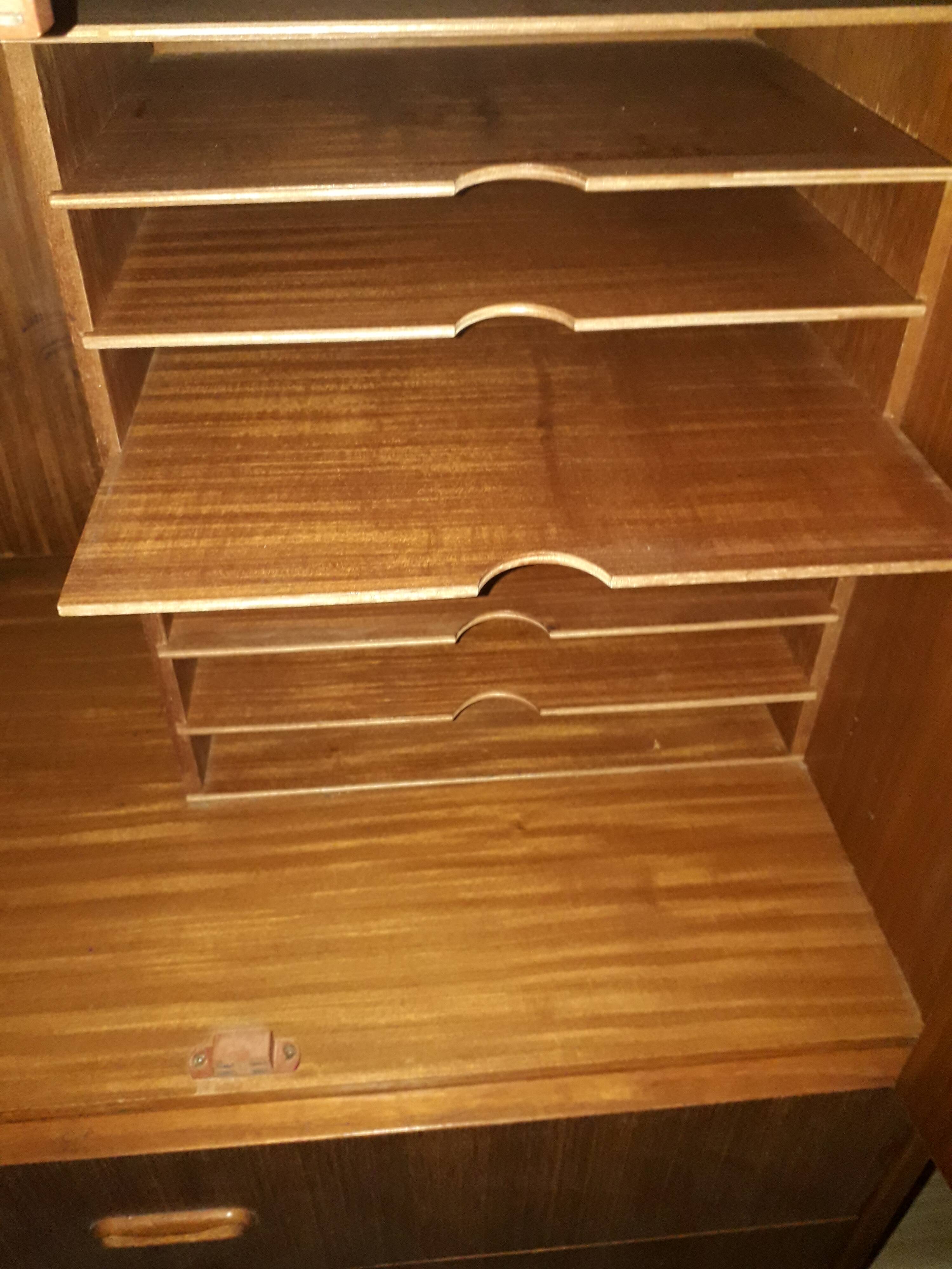 Vintage writing desk feet compass