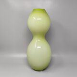 1970s Astonishing Space Age Green Vase in Murano Glass. Made in Italy