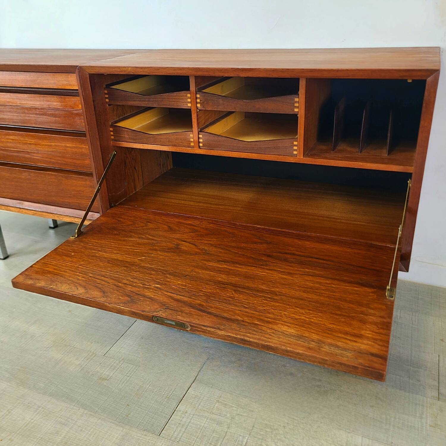 Danish sideboard design Poul Cadovius Scandinavian teak vintage 1960