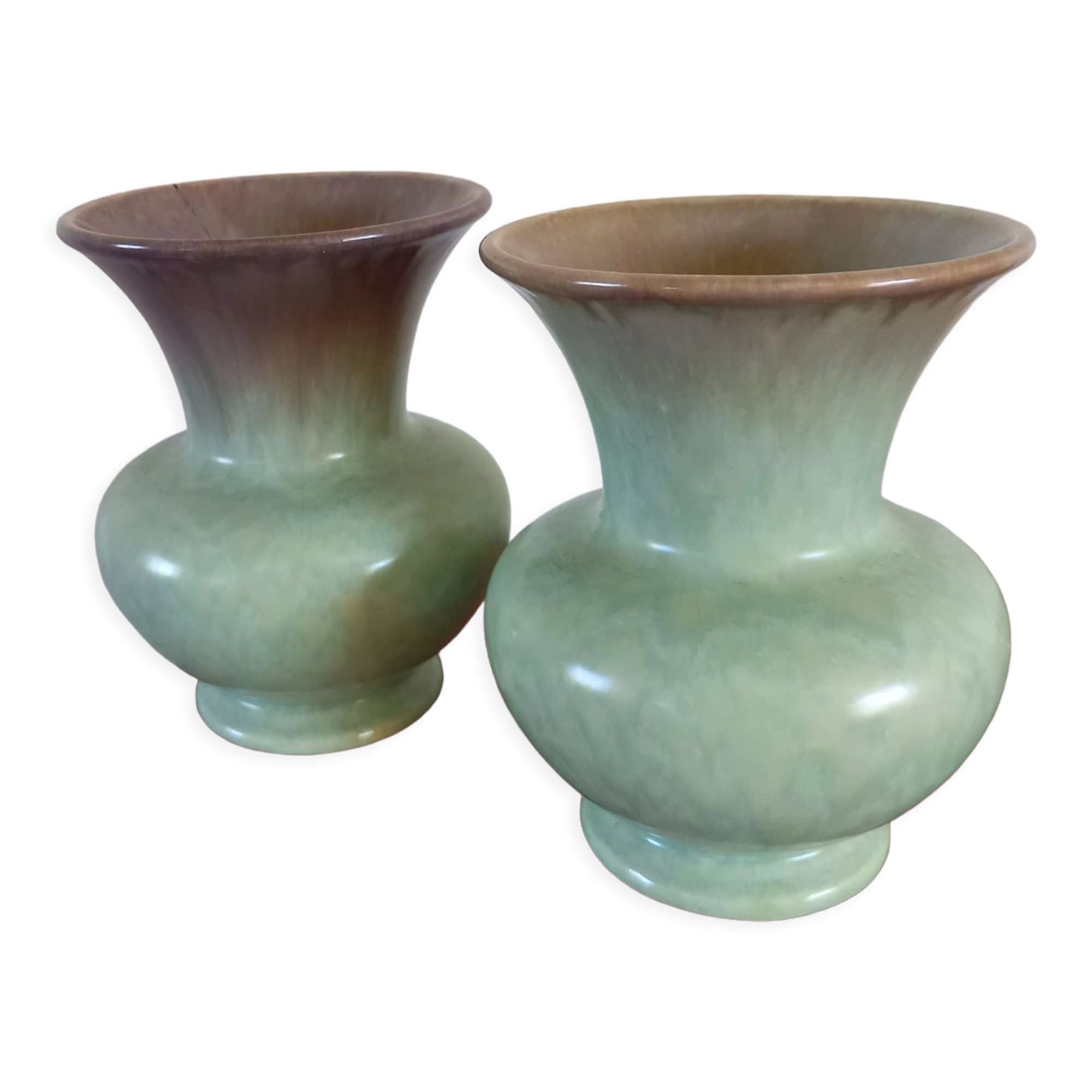 Pair of vintage German ceramic vases