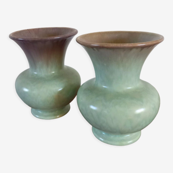 Paire de vases céramique allemande vintage