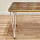 Design dining table with scandinavian stamp "1950".