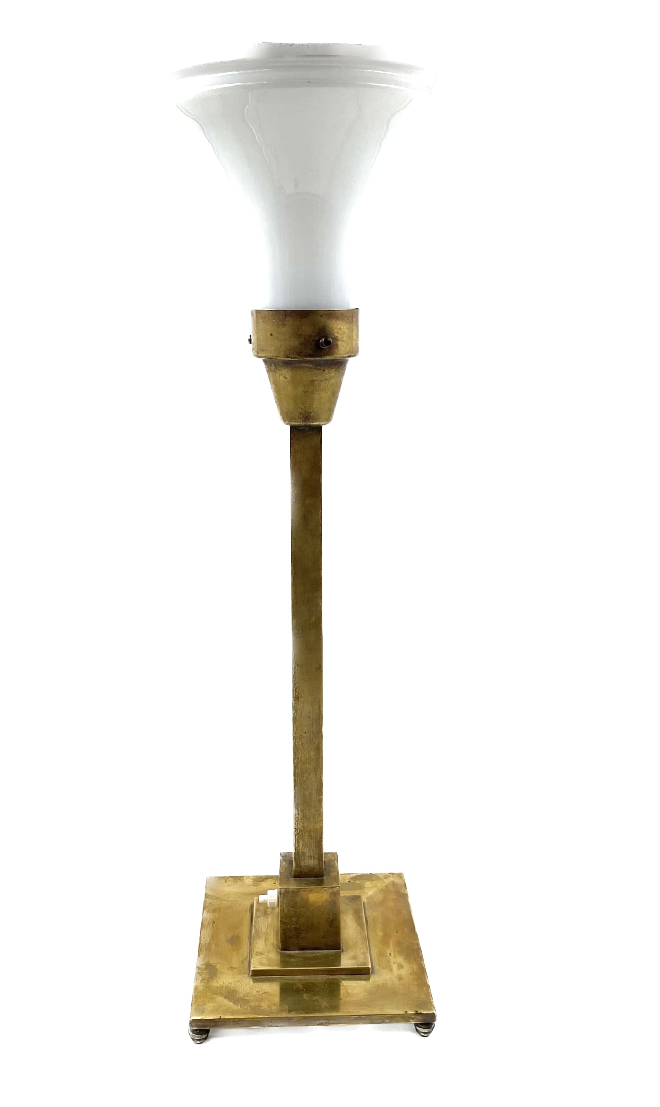 Brass table lamp by Officine A Boffelli Milano Italy 1935
