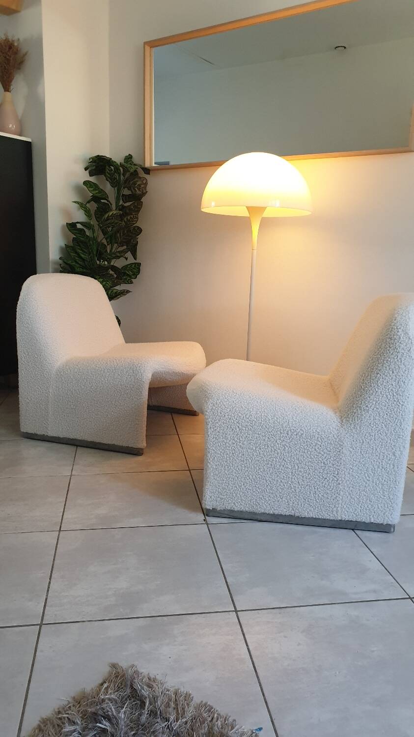 Pair of alky armchairs by Giancarlo Piretti