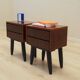 Set of rosewood bedside cabinets, Danish design, 1970s, production: Denmark