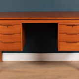 Retro Danish Mid Century Danish Teak Desk By Bent Silberg Mobler