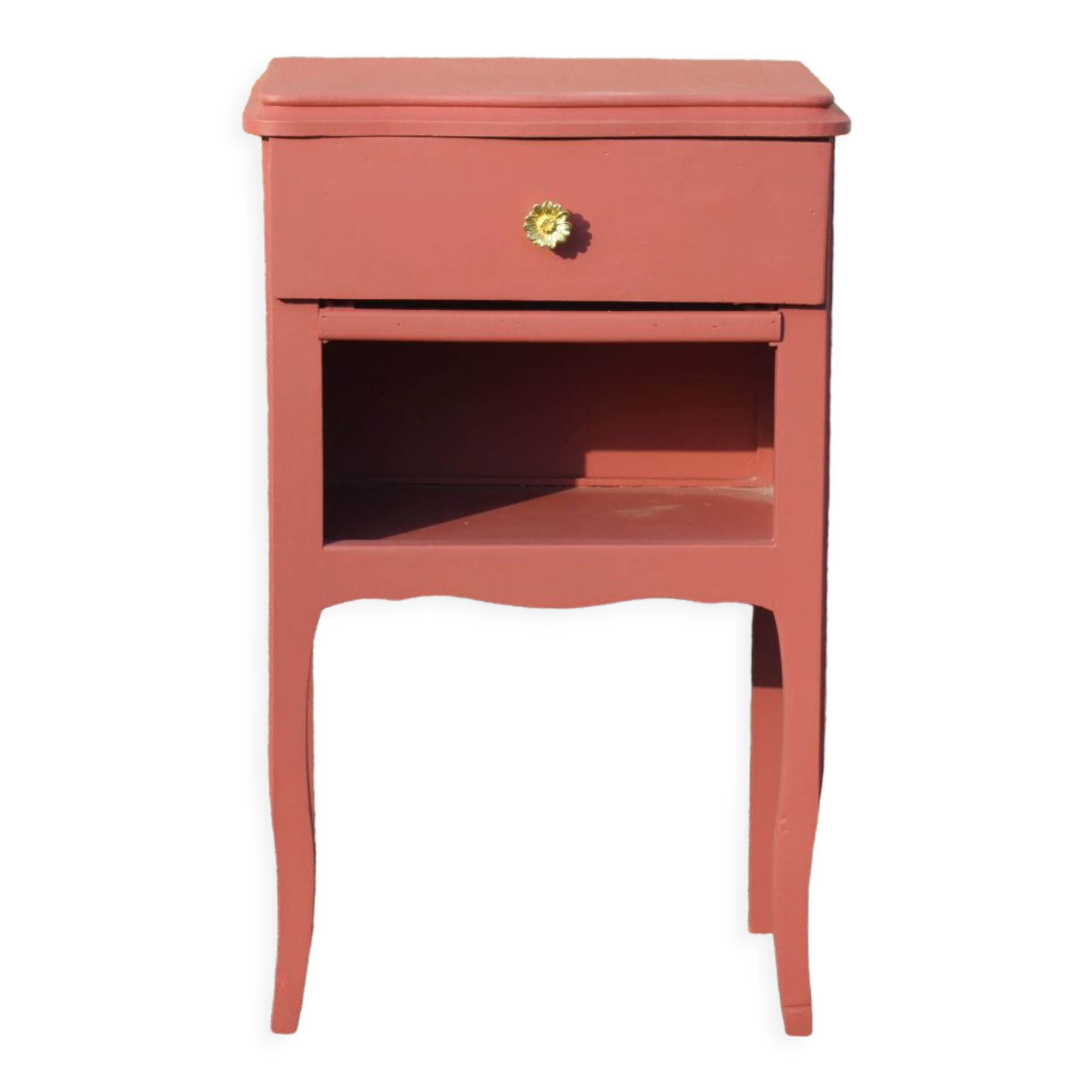 Terracotta pink bedside table