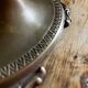 Brass table mirror psyche