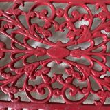 Oval cast iron trivet