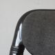 Fauteuil dorsal noir de G. Piretti & E. Ambas, Italie, années 1980