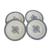 Lot of 4 flat plate iron earth, Alhambra model of Salins