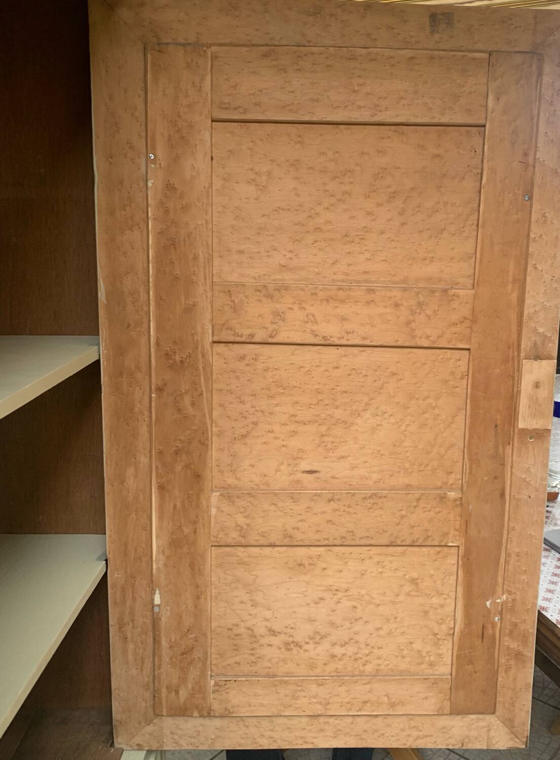 Old wooden bonnet cupboard