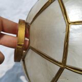 Set of 4 lampshade suspensions in mother-of-pearl