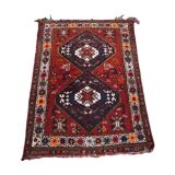 Authentic and colorful oriental rug with 2 Scottish patterns 130x90cm.