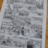 Old geographical map of Africa