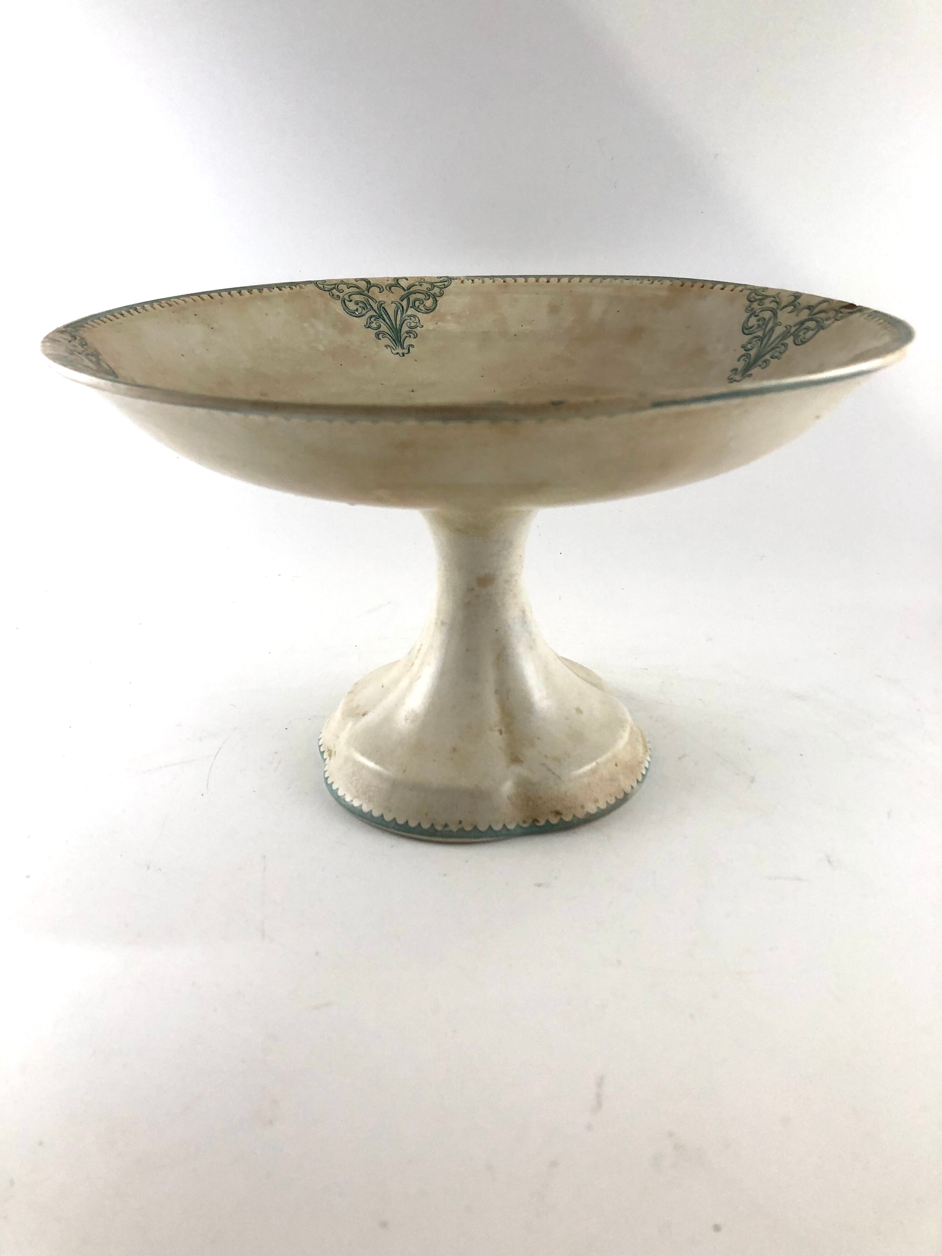 Compotier terre de fer Sarreguemines Digoin modele Provence