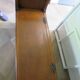 Rare entrance bench - Old chest bench - toy chest - oak color