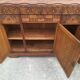 Buffet art déco plateau bois, meuble vaisselier ancien  Dimensions 142