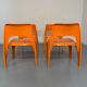 Table and 4 dining chairs designed by Preben Fabricius, Interplast, 1970s.