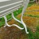 Banc de jardin ancien avec pieds en fer
