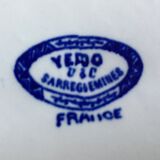 Assiettes creuses en faïence Sarreguemines modèle Yeddo