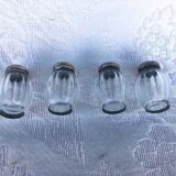 Vintage Cardeilhac/Christofle Crystal Salt & Pepper Cellars: 950 Silver Lid