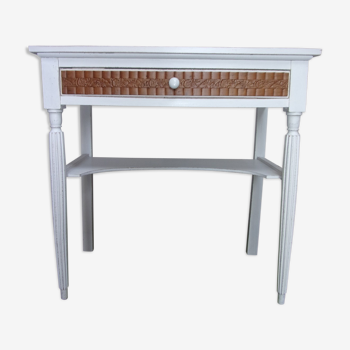 Console blanche de style campagne chic