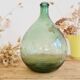 Antique green glass demijohn H30