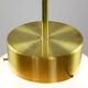 Big Mid-Century Italian Opaline & Brass Globe Pendant Lamp