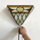 Art Deco style stained glass wall light