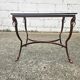 French  Iron and Glas Coffee Table-Cocktail Table-Lounge Table-80s