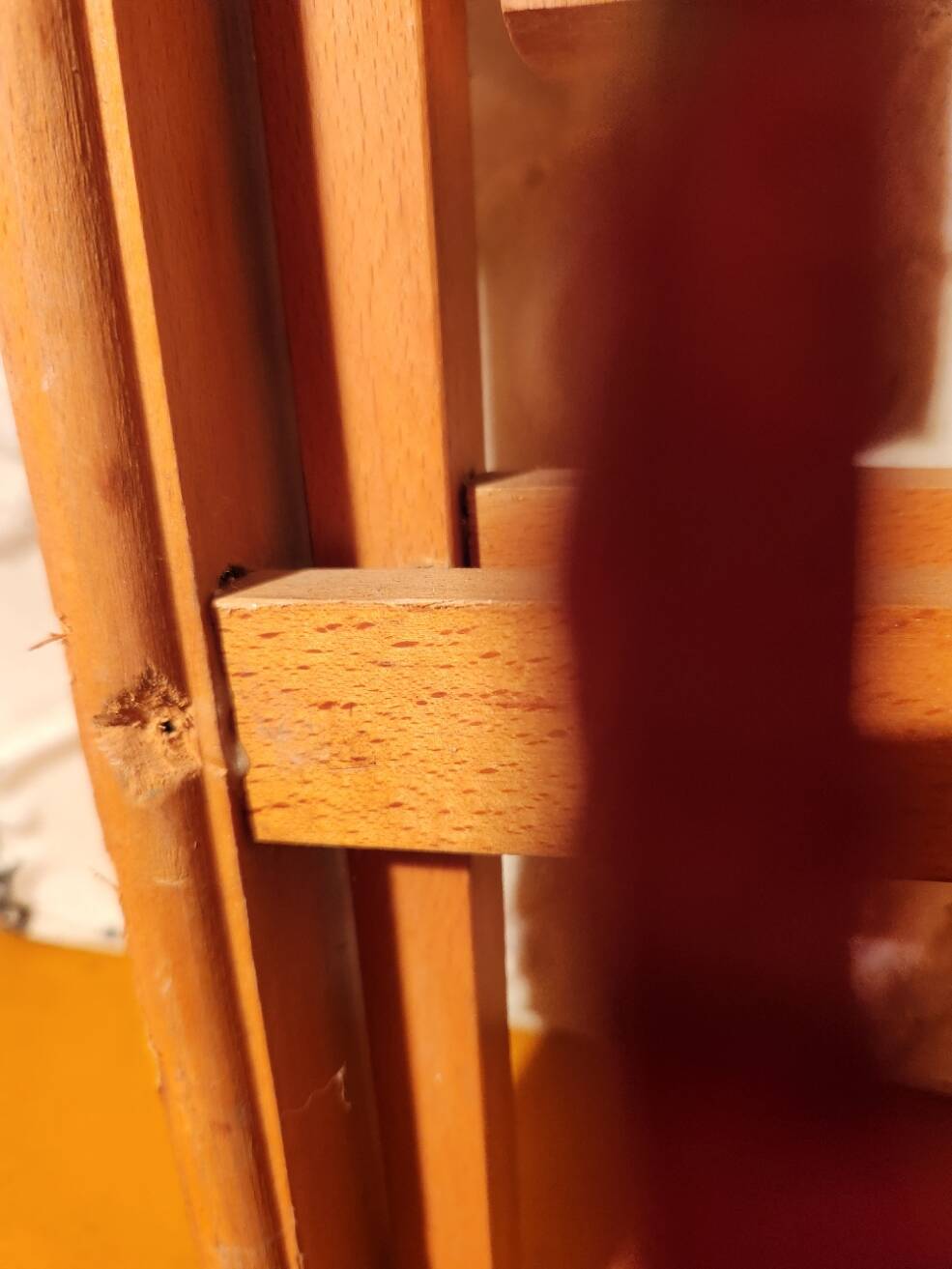 Set of 4 vintage wooden folding chairs