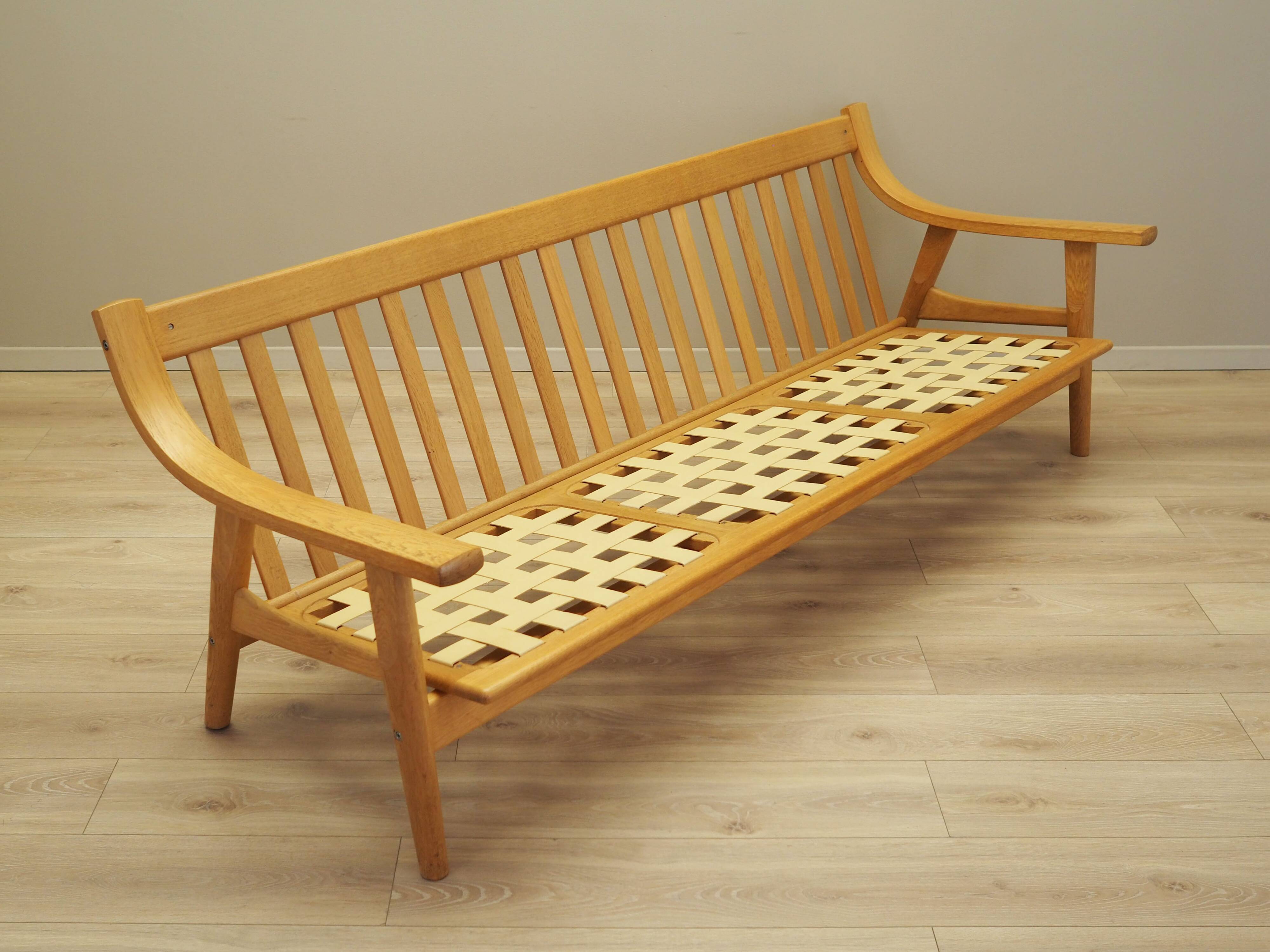 Oak sofa, Danish design, 1960s, designer: Hans J. Wegner, manufacturer: Get