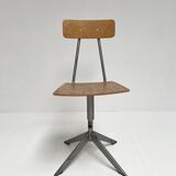 In height adjustable (desk) chair of Biofiz, 1960s
