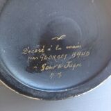 Painted terracotta ball vase by Georges Baud Gulf Juan