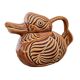 Vintage Sarreguemines slip duck pitcher