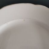 Set of 6 Villeroy and Boch flat plates in ivory color and gold edging