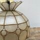 Mother-of-pearl and brass pendant lamp vintage circa 1960