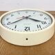 Vintage Beige School Wall Clock from Van Doorn, 1960s