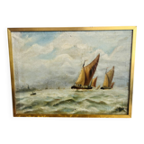 Oil painting on canvas claas prins (1903-1968)