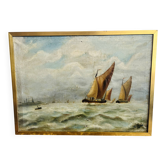 Oil painting on canvas claas prins (1903-1968)