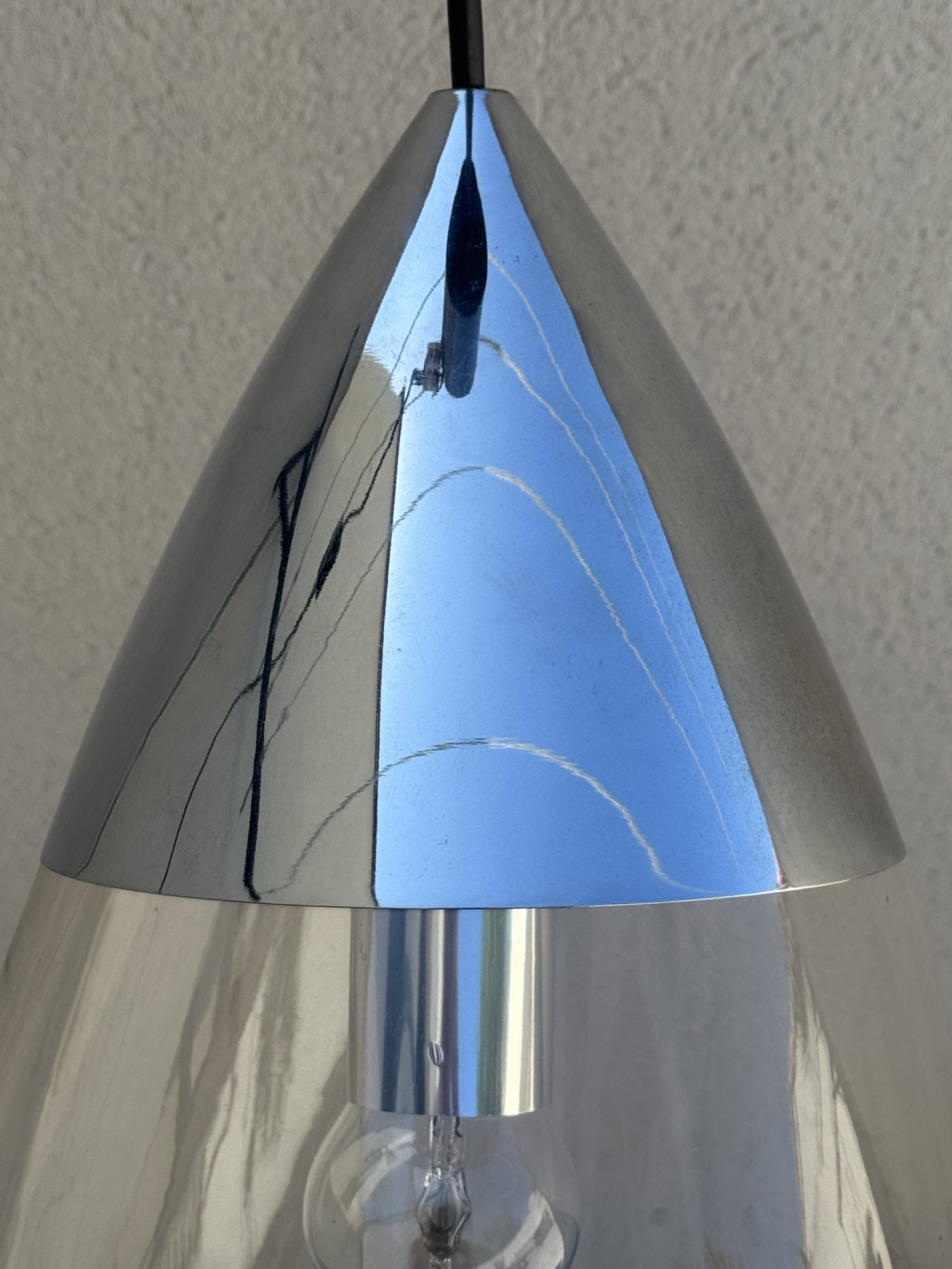 Designer pendant chandelier Goutte d'Eau – Glashütte Limburg 70s