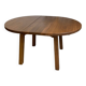 Table à manger extensible en chêne massif, des années 1950-60, style brutaliste