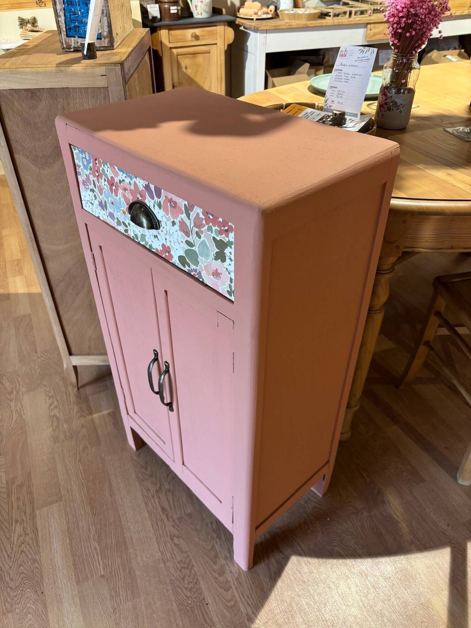 Blush pink accent furniture