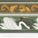 Poster “Animals in Decoration”, after an Art Nouveau lithograph