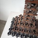 Crucifix sculpture Tramp Art 1900