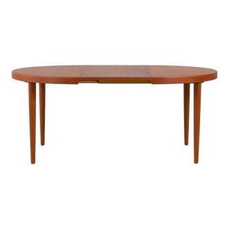 Table à manger ronde vintage par Kai Kristiansen Danemark, années 1960