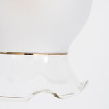 Pendant lamp from upcycled vintage glass lampshade