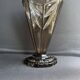 Art Deco smoked glass vase