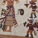 Belle tapisserie tribale péruvienne d'époque art déco